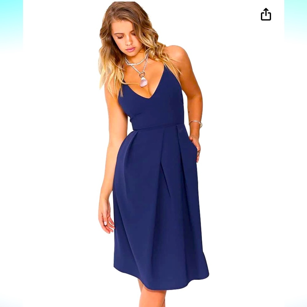 Navy blue dress